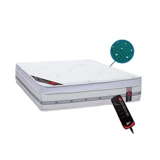 Colchão Casal Magnético c/Vibro Massagem Niponpedic Molas Ensacadas Pocket (138x188x32) - Castor em Oferta na Shopee