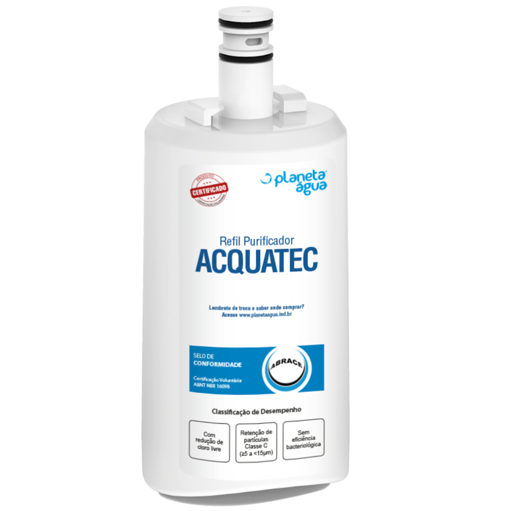 Refil Acquatec Planeta Agua Código 1076A  Compatível com Aparelhos: Esmaltec Puragua Acqua 7