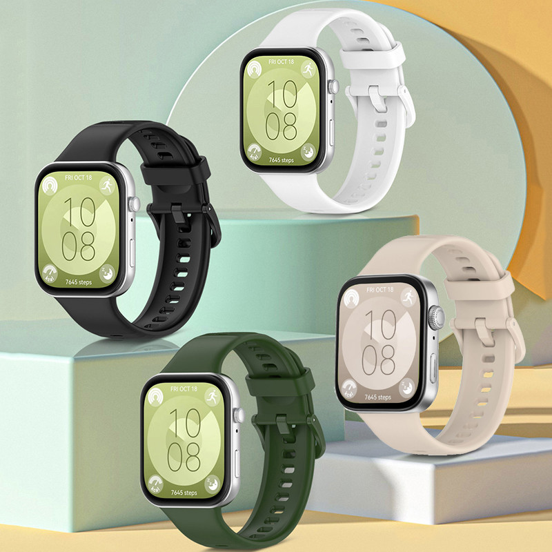 Pulseira para HUAWEI WATCH Fit 3/4/4 pro/5/5 pro Ajustável de Silicone em Oferta na Shopee