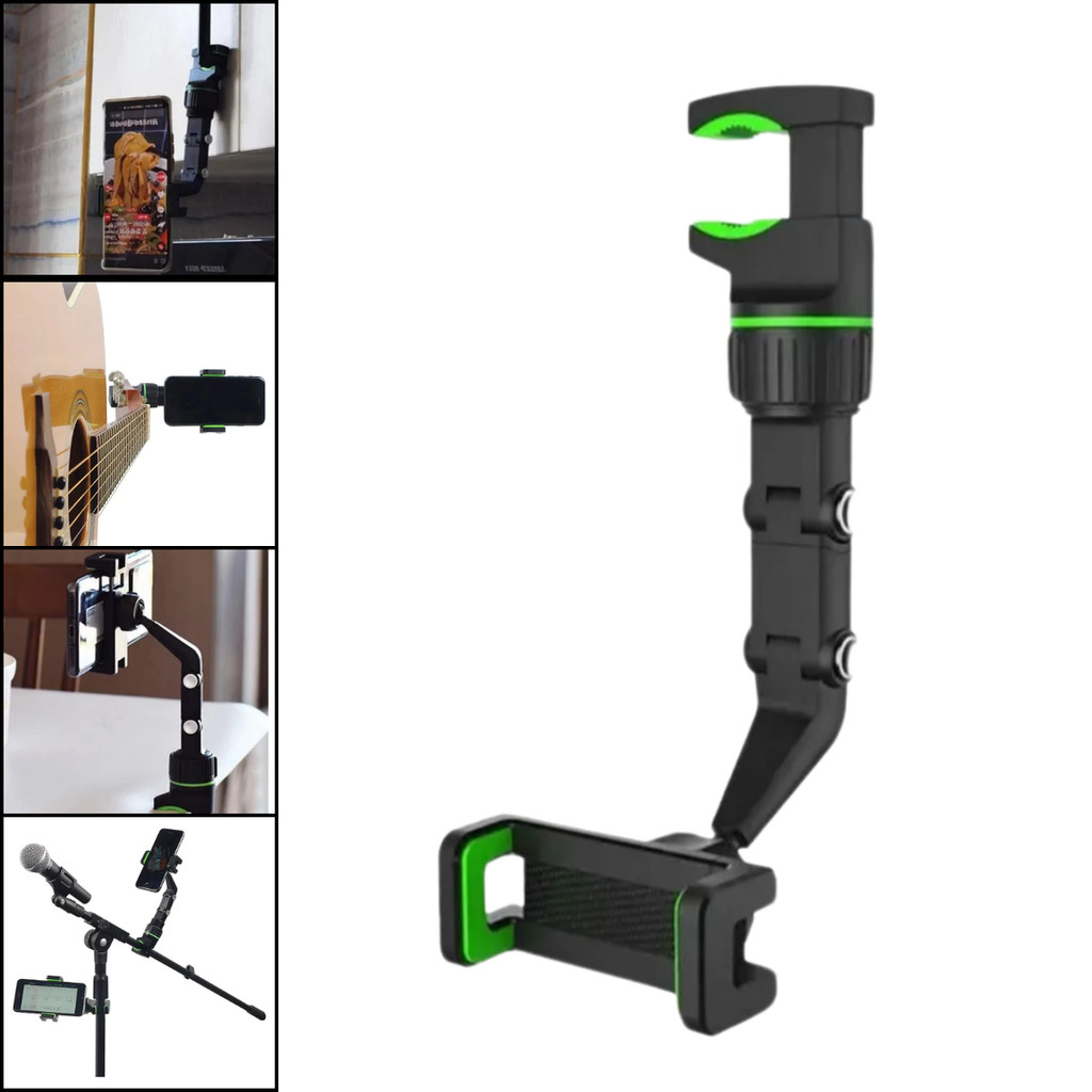 Suporte De Celular Clips Pedestal Violão Microfone veicular Universal mesa banco de tras…