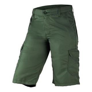 Bermuda Masculina Cargo Poly Ripstop Militar 6 Bolsos Use Tático Verde