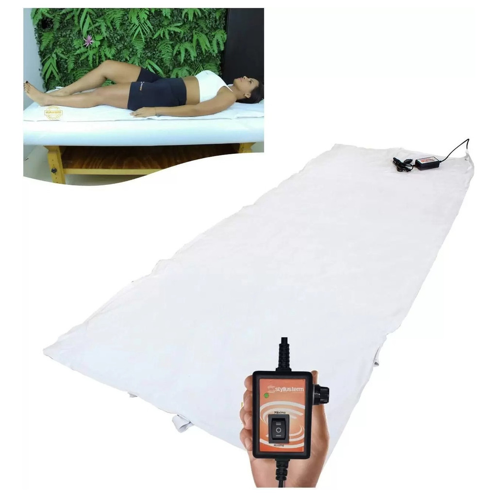 Imagem Lençol Colchonete Térmico 170x70 Maca Terapia Massagem 110v