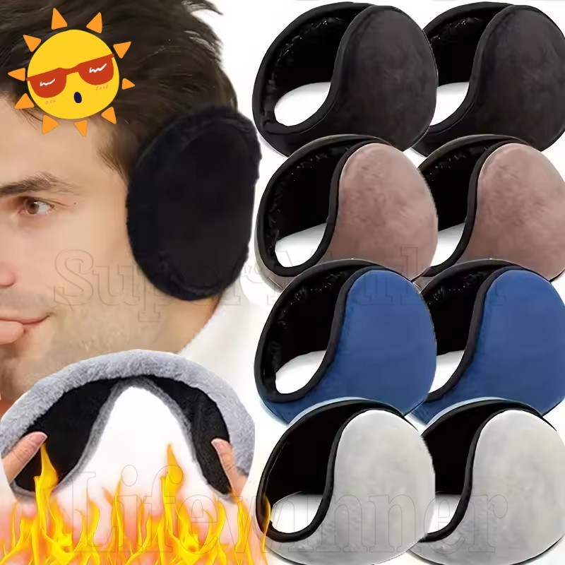 [Produtos De Inverno] Protetores De Orelha De Pelúcia Macios Térmicos – Da Moda À Prova De Frio Para Homens Adultos E Mu