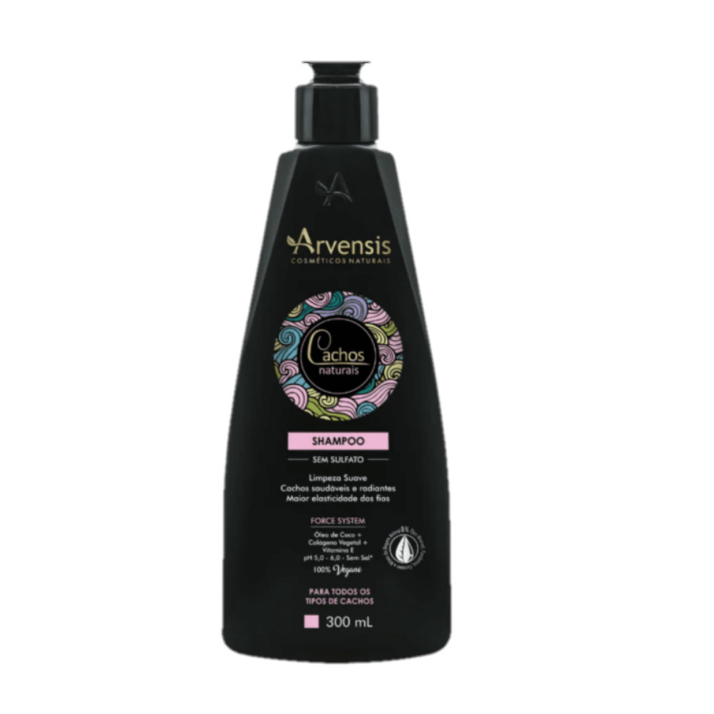 Arvensis Cachos Naturais - Shampoo 300ml em Oferta na Shopee