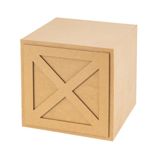 Cubo X em Mdf Cru Decoração Fazendinha de Aniversário em Oferta na Shopee
