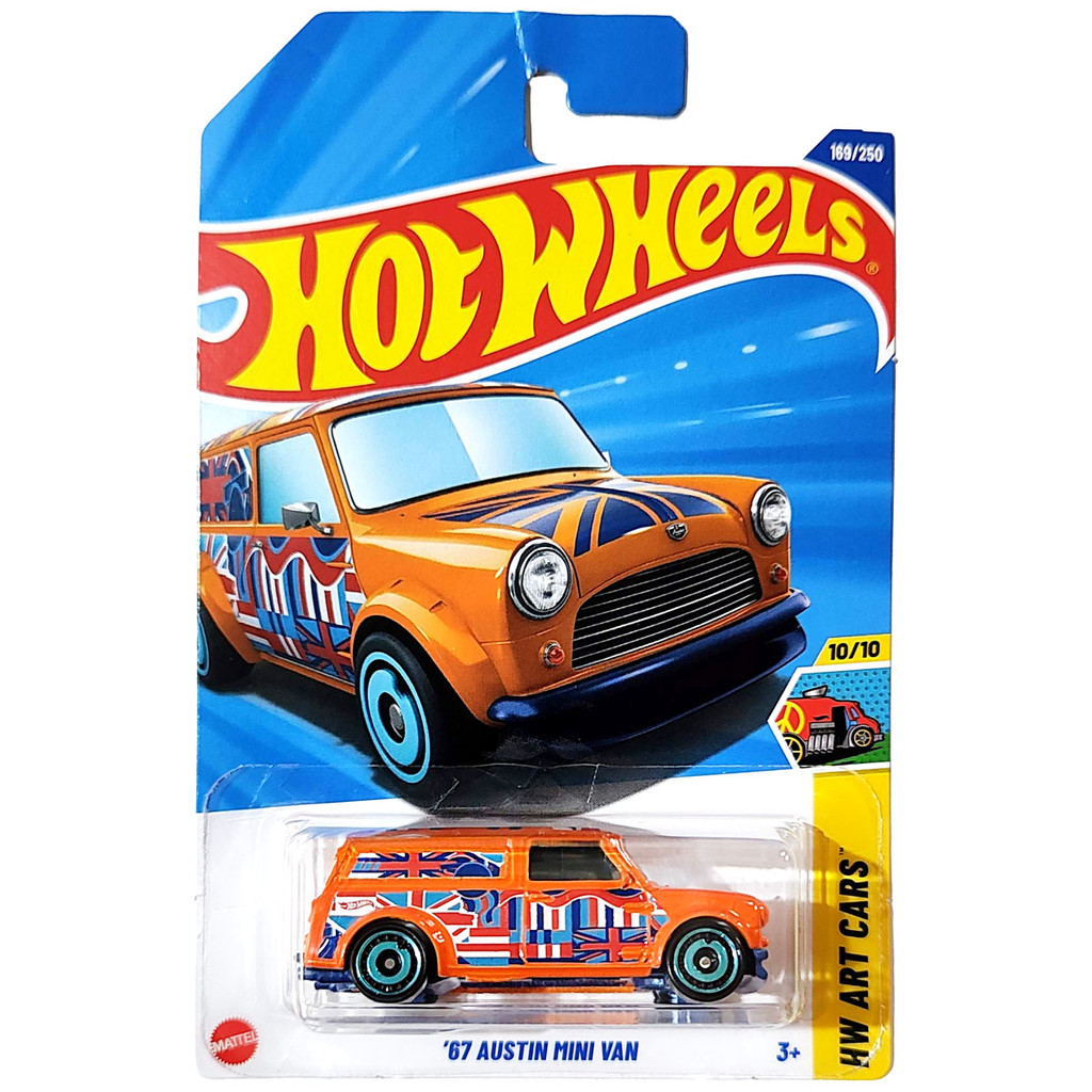 Hot Wheels Básico Mattel HW Art Cars Austin Mini Van '67 (Lote H - 2025)