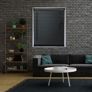 Persiana OFF-25 com Lâminas PVC 25mm Preta 080X1,30 Evolux em Oferta na Shopee