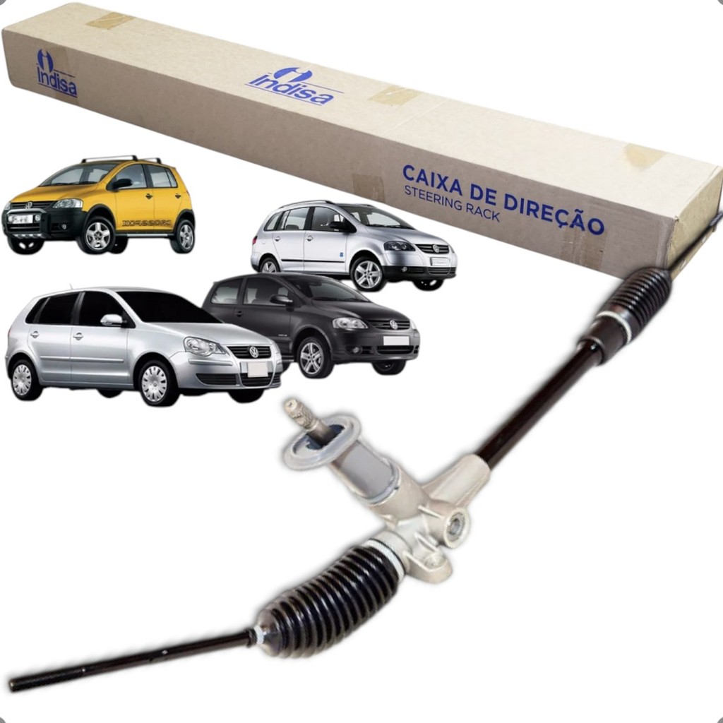 Caixa Setor Mecanismo Direção Mecanico Indisa Vw Fox Spacefox Crossfox Polo 2003 A 2010