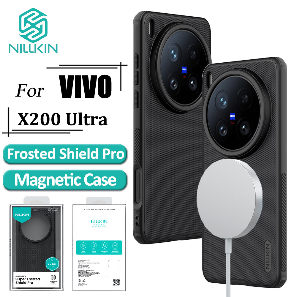 Nillkin Capa Magnética Para Vivo X200 Ultra Super Frosted Shield Pro Traseira À Prova De Choque