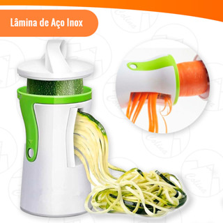 Cortador Forma De Espaguete Entre Outros Para Saladas E Vegetais  - Modelo 3 Em 1 Kolling Sell em Oferta na Shopee