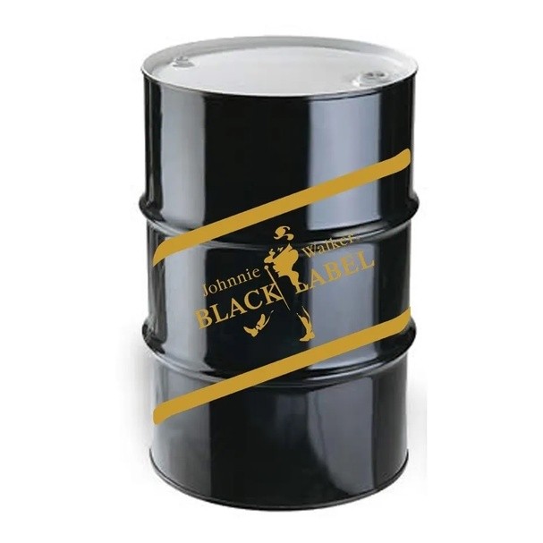 Adesivo Black Label Tambor Tonel Barril 200l 60cm X 50cm