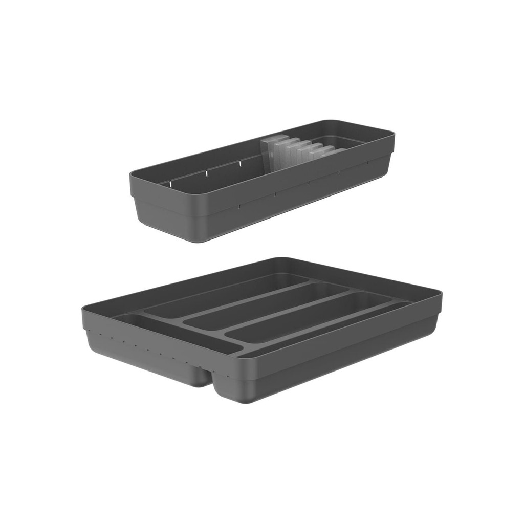 Kit de organizador de talheres e facas Ou 2 peças Chumbo