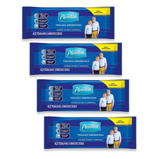 Kit 4 - Toalha Umedecida Plenitud 42 Un em Oferta na Shopee