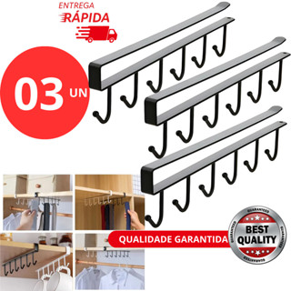 KIT 3 ou 2 Suporte De Metal Porta Xícaras Canecas Utensílios Em Geral Para Pendurar No Armário em Oferta na Shopee