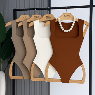 Body Collant Feminino Decote Quadrado  Blusa Forro Blogueira Tendencia em Oferta na Shopee