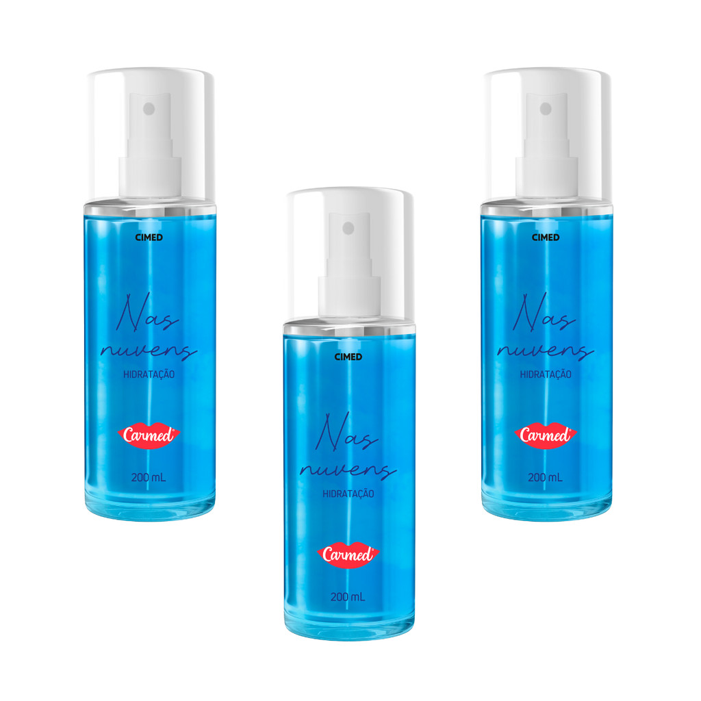 Kit 3 und Carmed Body Splash Nas Nuvens 200ml