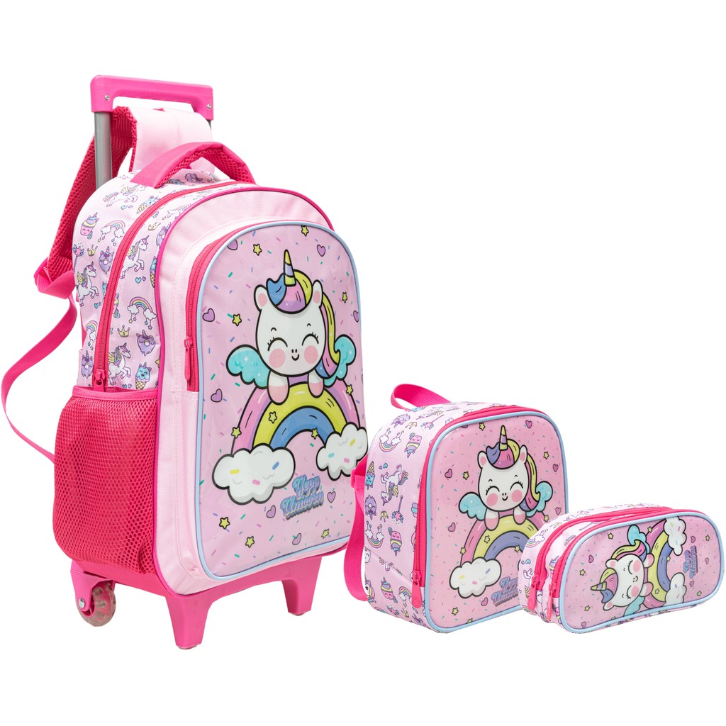 Mochila Infantil Rosa Rodinha: Onde Comprar | BuscaProdutos