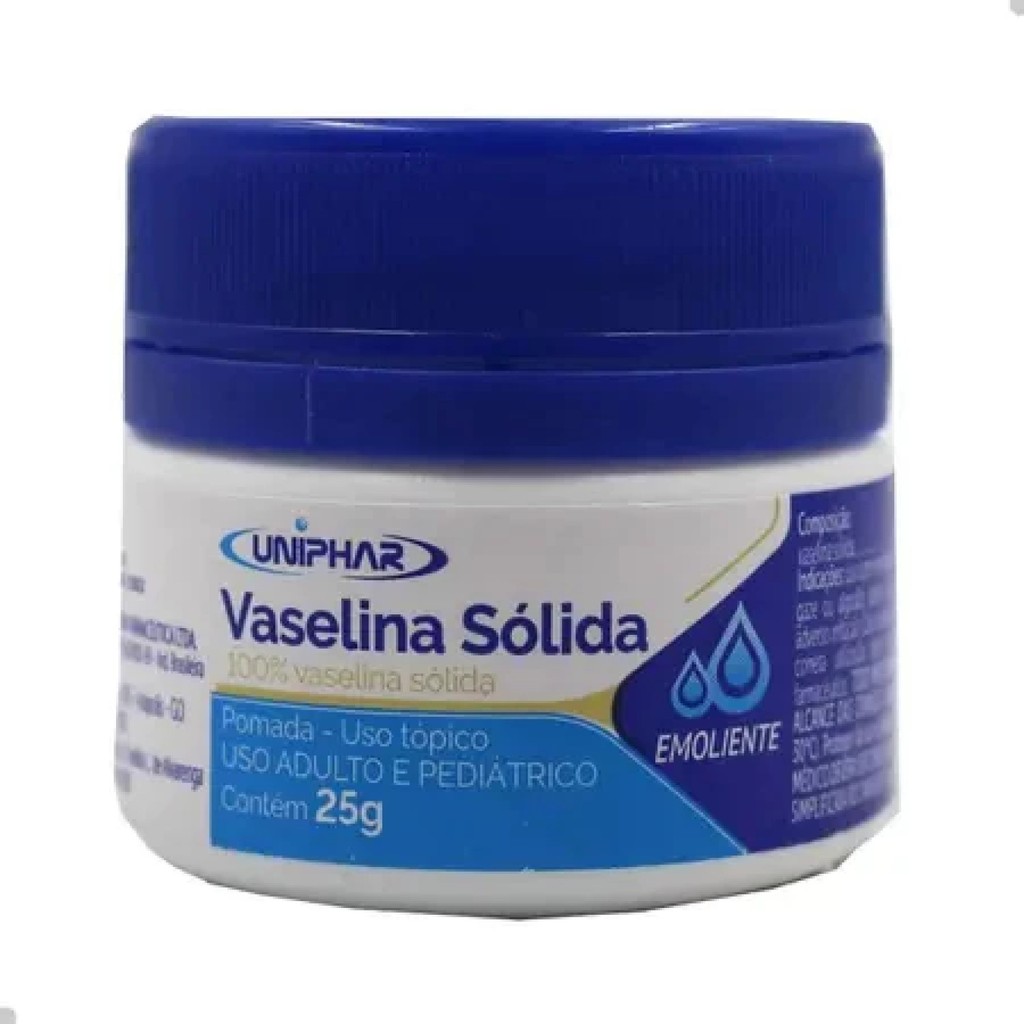 Vaselina Sólida Gel 25g Lubrificante E Hidratante - Uniphar em Oferta na Shopee