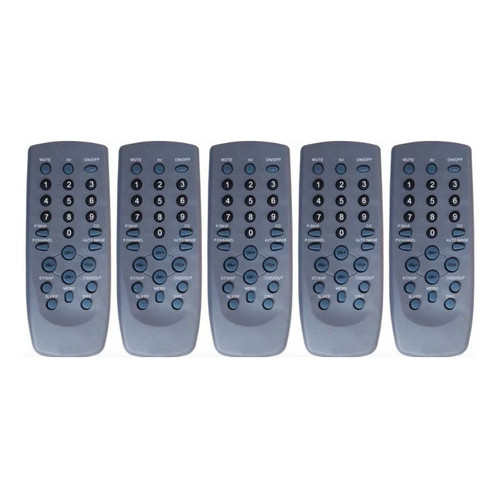 Controle Compatível Com Tv Tubo Cce Modelo Antiga (com 5 Pc)
