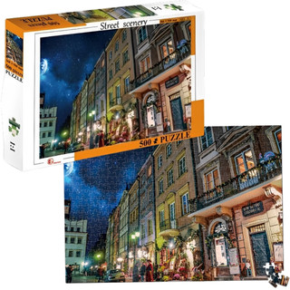 Quebra Cabeças Puzzle 500 Peças Cenários de Cidade Castela em Oferta na Shopee