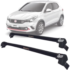 Rack Teto Aluminio Prime Fiat Argo Cronos 17/ 24 Preto PR182