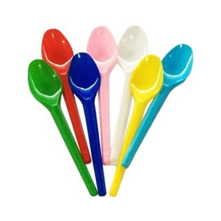 Kit 100 Colher Descartável Sobremesa Varias Cores Colher Para Festas Aniversario Talheres Sobremesa Açaí Doces em Oferta na Shopee