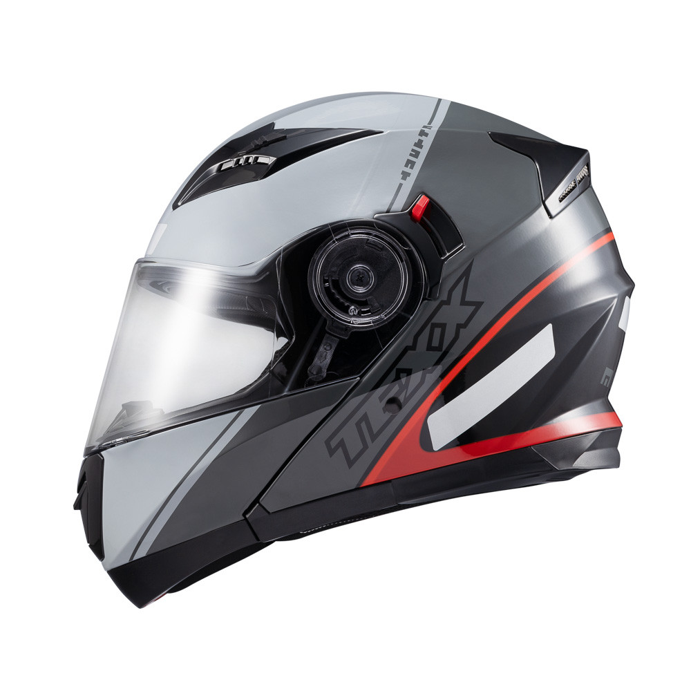 Detalhes do Capacete Texx Gladiator V3 Makan Escamoteável com Viseira Solar Forro Removível e Proteção para Moto