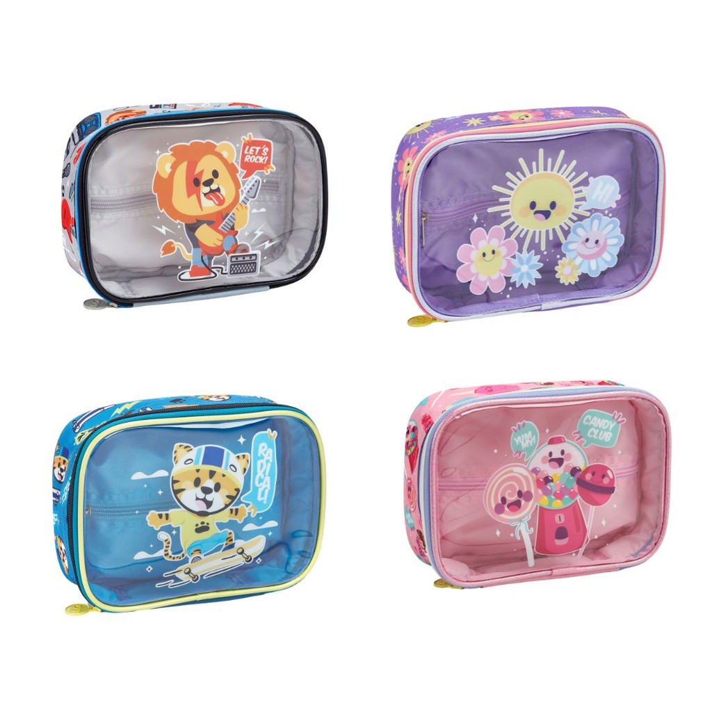 Estojo Escolar Box Transparente em Oferta na Shopee