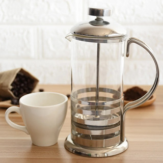 Cafeteira Prensa Francesa de Inox e Vidro 350 e 600ml Café Cremeira Chá Capuccino Cremoso em Oferta na Shopee