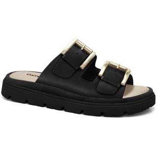 Chinelo Feminino Birken Preto Comfortflex Fivela Flatform 2446402-15 em Oferta na Shopee
