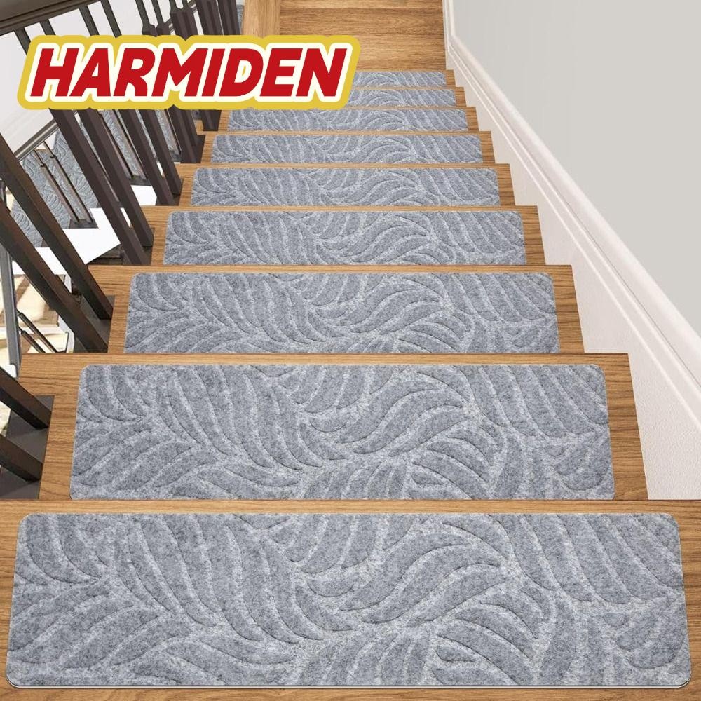 Tapetes De Piso De Escada MIOSHOP , Tapete Autoadesivo De 76x20cm Em Relevo Escovado TPR Antiderrapante