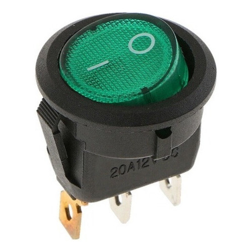 Chave Liga Desliga Redonda Chip Sce Verde