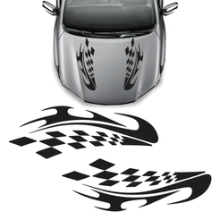 Adesivo Do Capo Carro Faixa Racing Sport Personalizado Preto