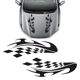 Adesivo Do Capo Carro Faixa Racing Sport Personalizado Preto em Oferta na Shopee