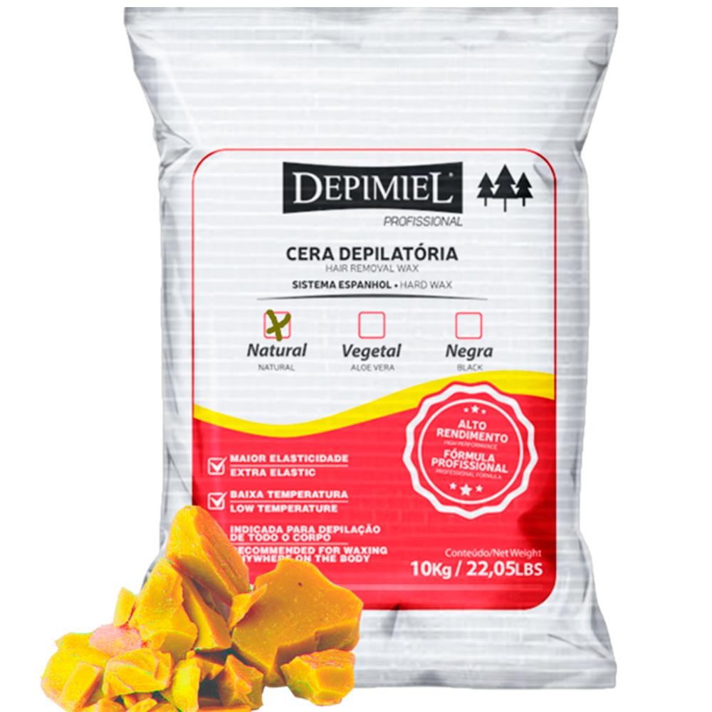 Cera Depilatória Depimiel em Pedaços/Pedras Natural com Mel 10kg