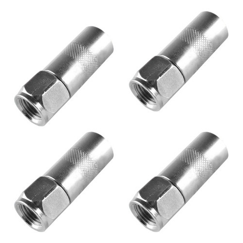 Kit 4 Bico Pino Engraxadeira Acoplador Hidráulico Universal