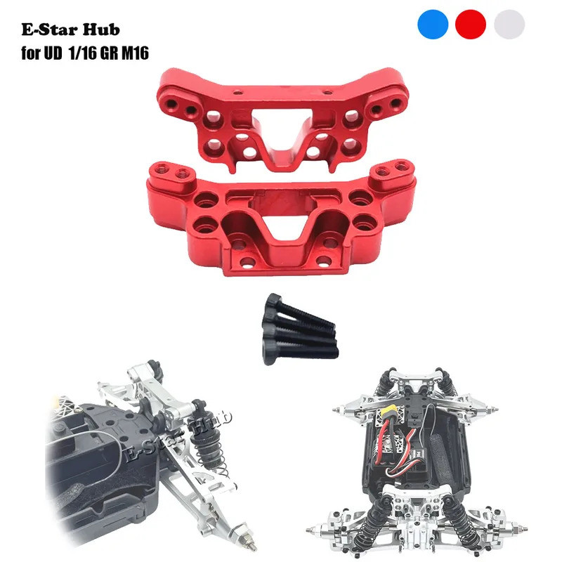 Suportes de Suspensão Dianteira e Traseira para UD 1/16 GR M16 OP, Acessórios de Metal, Peças de Upgrade para Carro, Cam
