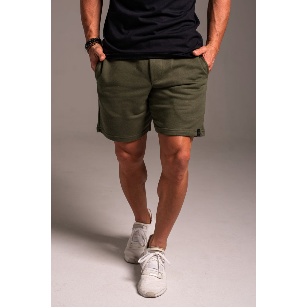 Bermuda Masculina Moletom Verde Militar - Anarhu