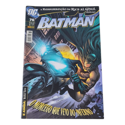 Hq - Gibi Batman 1ª Série N° 76 - O Morcego Que Veio Do Inferno - Panini 2009