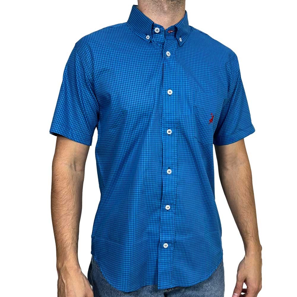Camisa Austin Manga Curta Western Xadrez Exclusivo