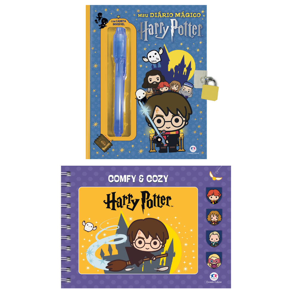 Kit Harry Potter - Diário Mágico e livro de colorir