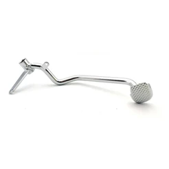 PEDAL DE FREIO TRASEIRO CROMADO YBR 125 2006 ATÉ 2008 / FACTOR 125 2009 ATÉ 2013