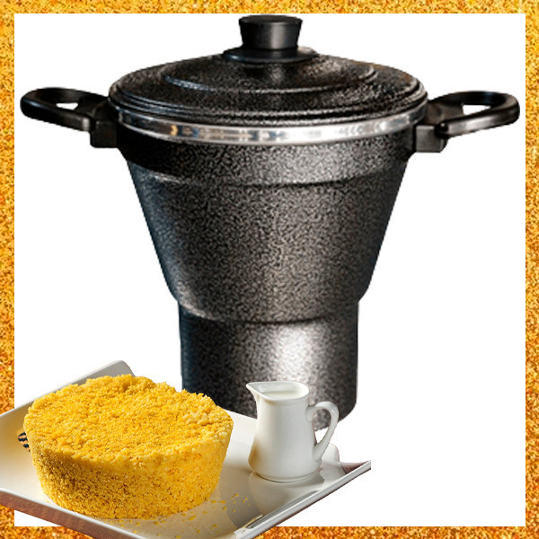 Cuscuzeiro aluminio craqueado Tamanho variados cuscuz nordestino