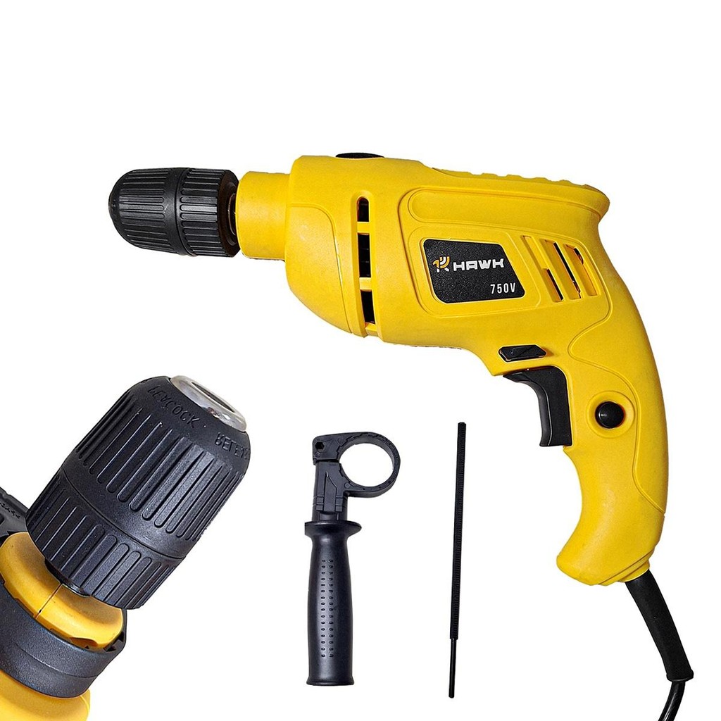 Furadeira de Impacto 750W 3000RPM Mandril Aperto Rápido em Oferta na Shopee