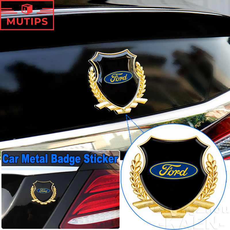 Ford 3D Logotipo Do Carro Adesivo De Metal Emblema Decalque Para Ranger Ka Focus mk2 Nova Fiesta MK7 Fusion Ecosport F15
