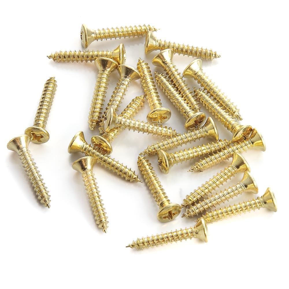 Parafuso Suporte Jack Dourado WO2.5X15-GD (24 Peças) Spirit
