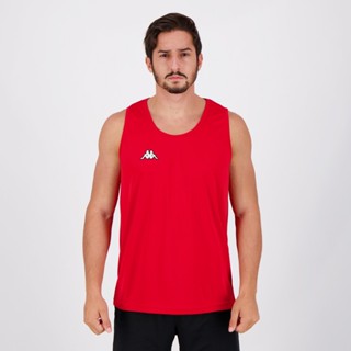 Regata Kappa Basic Vermelha em Oferta na Shopee