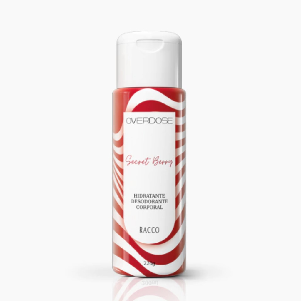 Hidratante Desodorante Corporal Feminino Overdose Secret Berry 220g Racco