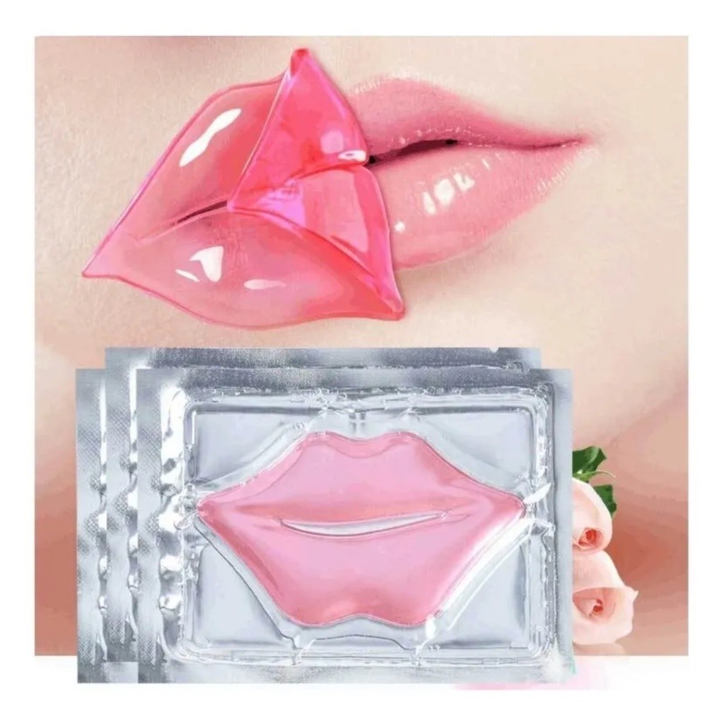 KIT 50 Máscaras Hidratante Labial Boca com Colágeno Nutrição Brilho Lábios em Oferta na Shopee