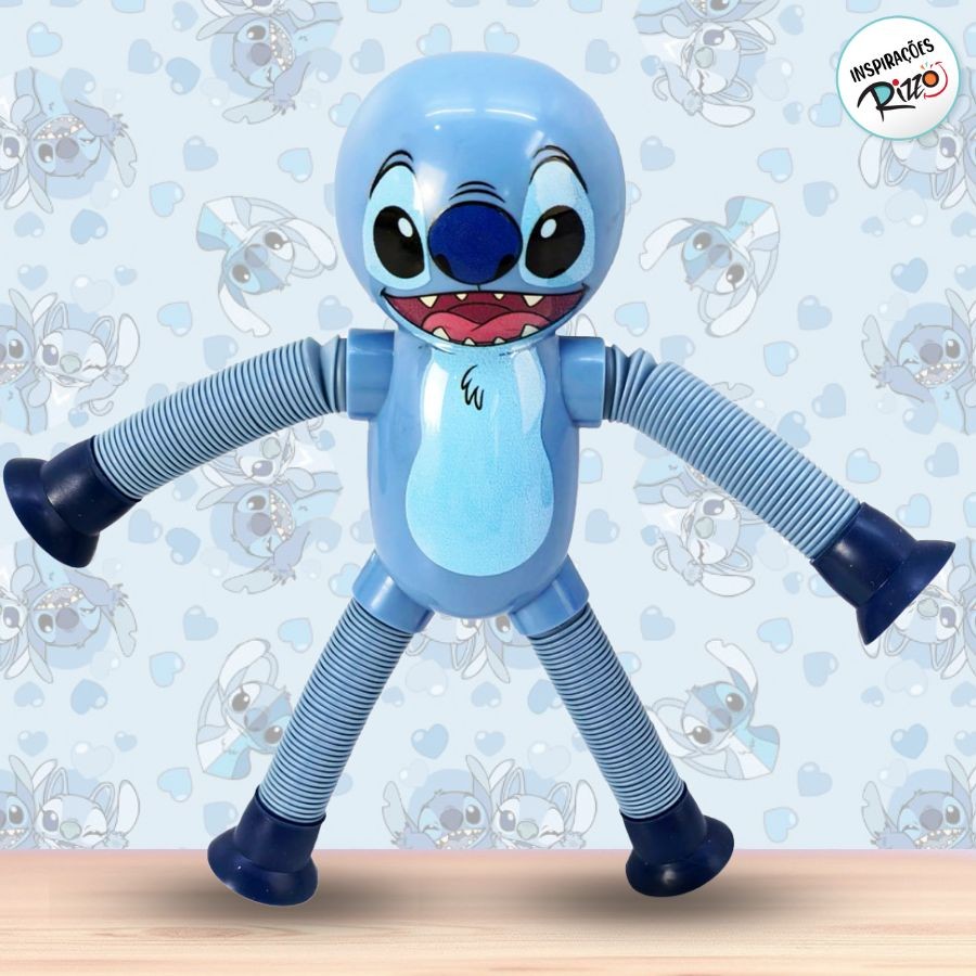 Brinquedo Stitch Flexível - 14cm - 1 unidade - Disney Original - Rizzo em Oferta na Shopee